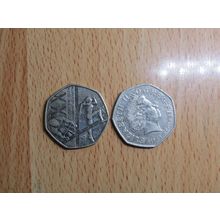 GB 2014 Elizebeth II Decimal 50p Commonwealth Games Coin