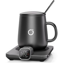 Smart Heated Coffee Mug Warmer & Mug Set - Heated Coffee Warmer with Auto Shut O