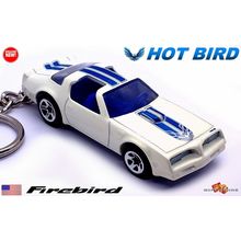 VERY RARE KEYCHAIN 1977/1978 WHITE PONTIAC FIREBIRD HOT BIRD