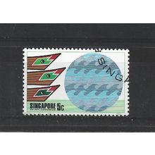 Singapore.SG249 5c Emblem and Lighters' Prows.Fine Used.Jun25