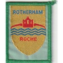 Scout Badge UK - Rotherham Roche - White Back (BY249)