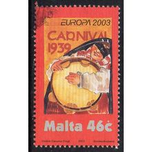 Malta 2003 Europa - Poster Art - Carnival, 1939 46c Used