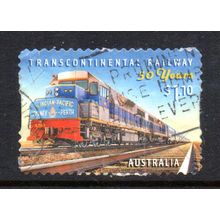 AUSTRALIA: 2020, $1.10 CONTINENTAL RAILWAY, USED SELF-ADHESIVE STAMP. 192/217