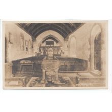 Tintagel Church Interior Cornwall A H Hawke Postcard 5406