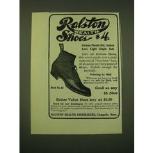 1902 Ralston Health Shoes Stock No. 62 Ad - Ralston Health Shoes $4