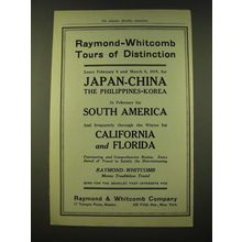 1918 Raymond & Whitcomb Ad - Raymond-Whitcomb Tours of Distinction