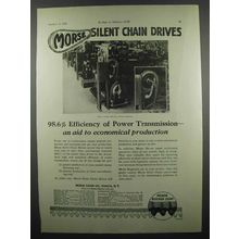 1924 Morse Chain Co. Ad - Efficiency Power Transmission