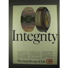 1967 General Dual 90 Tires Ad - Integrity