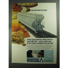 1968 American Railroads Ad - Like This Kind of Living?
