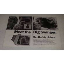 1968 Polaroid Big Swinger 3000 Camera Ad - Meet