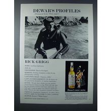 1970 Dewar's Scotch Ad - Profiles Rick Grigg