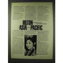 1978 Hilton Hotels Ad - in The Asia and Pacific