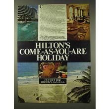 1978 Hilton Hotels Ad - Come-as-You-Are Holiday