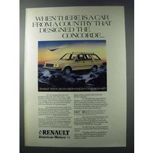 1981 Renault 18i Sportswagon Ad - Designed The Concorde