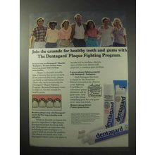 1985 Dentagard Toothpaste Ad - Join the Crusade