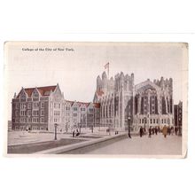 COLLEGE OF NEW YORK CITY, USA unused vintage postcard