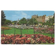 CENTRAL GARDENS, BOURNEMOUTH vintage .used postcard 1968 postmark =