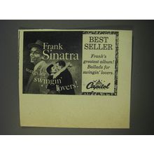 1956 Capitol Records Ad - Frank Sinatra Songs for Swingin' Lovers!