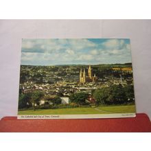 CATHEDRAL & CITY, TRURO, CORNWALL. used postcard by John Hinde =