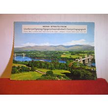 MENAI STRAITS, ANGLESEY, WALES unused vintage postcard .. by Bamforth #