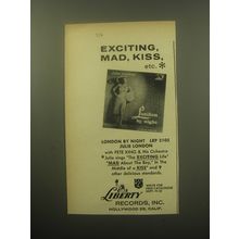 1959 Liberty Records Advertisement - London by Night Julie London