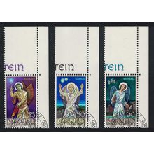 Liechtenstein Christmas 3v Corners 1986 CTO SG#906-908