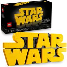LEGO Star Wars Brick-Built Star Wars Logo - Building Blocks for Adults 18+ - Col