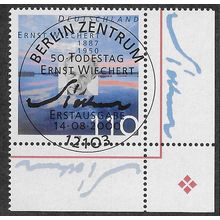 GER 2000 110pf 'ERNST WIECHERT' (CORNER MARGIN) FINE USED (EBID59-438)