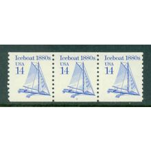 2134b 14c Iceboat Fine MNH Dry Gum PNC 2/3 W0412