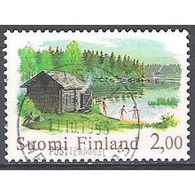 Finland 1977 Michel 810X O Cote (2013) 0.30 Euro Sauna de bord de mer