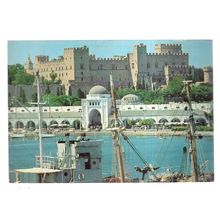 RHODES, MARKETPLACE, TOWER OF THE KNIGHTS used postcard 1970 postmark #