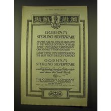 1918 Gorham Sterling Silverware Ad - Gorham Sterling Silverware stands for all