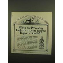 1966 Gordon's Gin Ad - England's Pastime Rugby