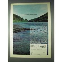 1972 Canada Tourism Ad - Nobody Here But Us Fish
