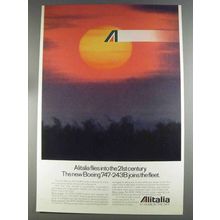 1980 Alitalia Airline Ad - 747-243B Joins the Fleet