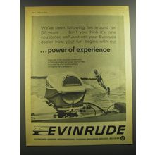 1964 Evinrude Outboard Motor Advertisement - power of experience