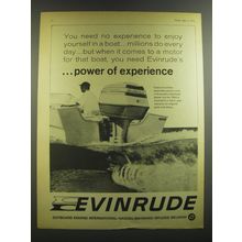 1964 Evinrude Outboard Motor Ad - power of experience