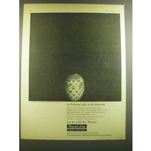 1964 French Line Cruise Ad - as Faberge goes with fabulous