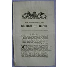 1818 Act of Parliament: Duties on Madder