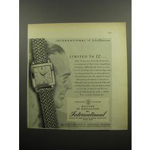 1955 International Watch Co. Advertisement - Limited to 12