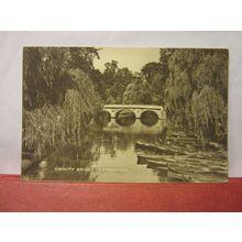 TRINITY BRIDGE, CAMBRIDGE..... unused antique postcard by R. A. =