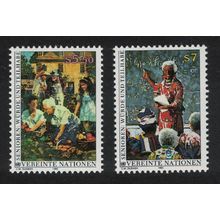 UN Vienna Ageing Dignity 2v 1993 MNH SG#V140-V141