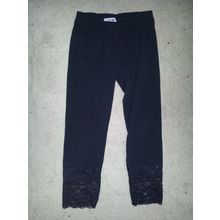 Kids Girls Leggings with lace bottom, size XS Ice brand