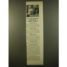 1961 Hilton Hotels Advertisement - The wonderful world