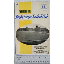 1966 programme Warrington v. Widnes