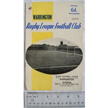 1966 programme Warrington v. Oldham