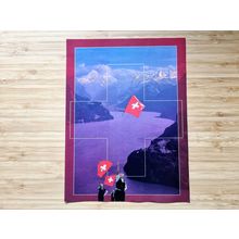 Original Vintage Swiss Air Advertisement 1990s