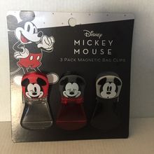 NEW Disney Mickey Mouse 3 Pack Magnetic Bag Clips