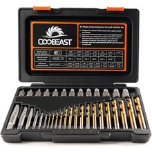 35 Pcs Screw Extractor and Left Hand Drill Bits Set, Easy Out Screw Extractor Ki