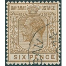 Bahamas 1922 6d bistre-brown SG122 used